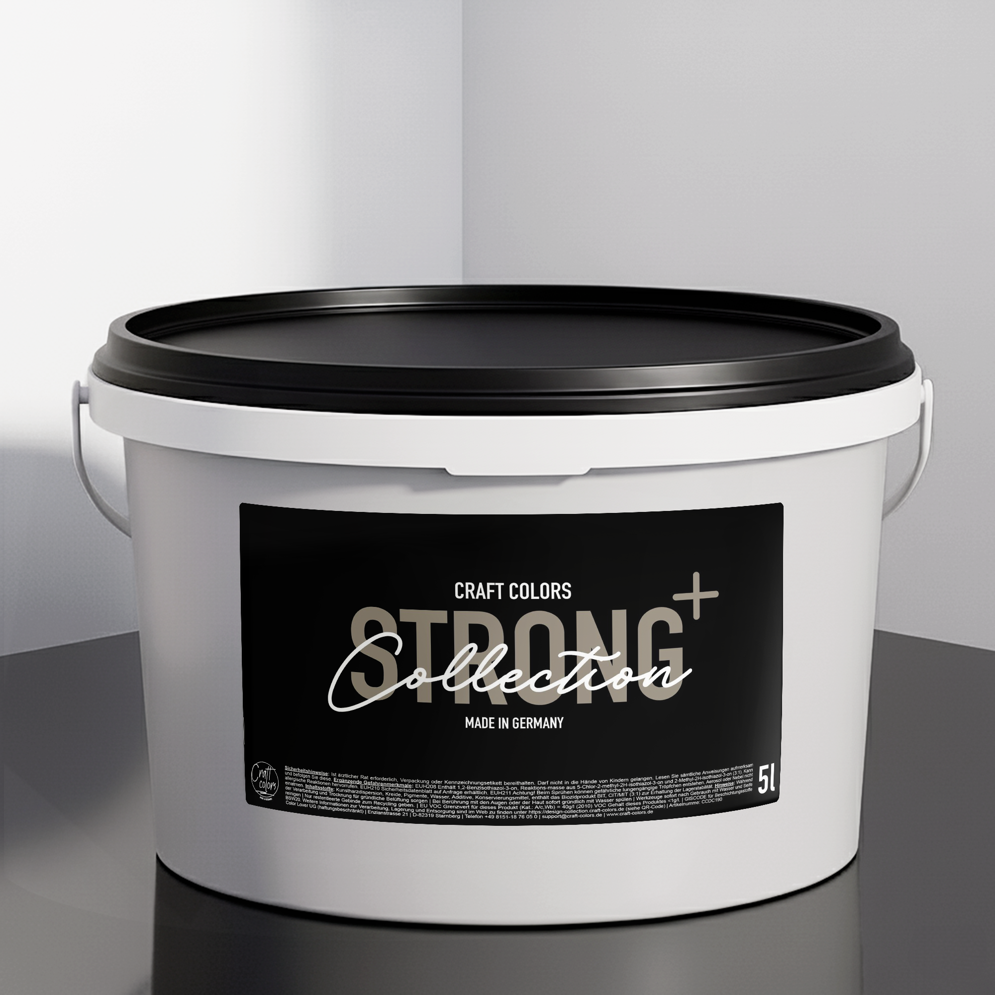 Pittura Murale Opaca (5 L) Grigio Chiaro / Grigio Seta No. 715, Classe Di Resistenza All’Abrasione Umida 1, Strong+ Collection