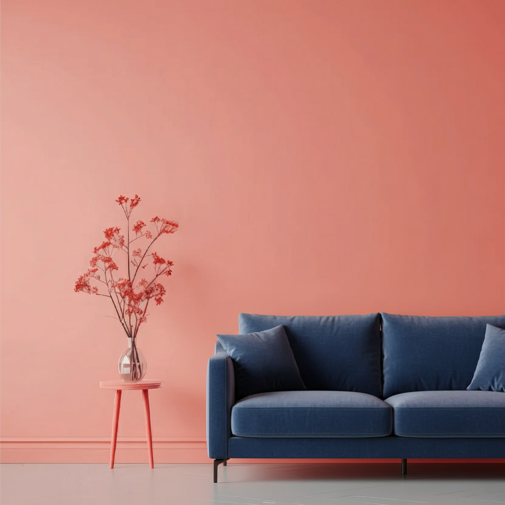 Pittura Murale Opaco Pregiato Flamingo Corallo N° 422 Design Collection 5L