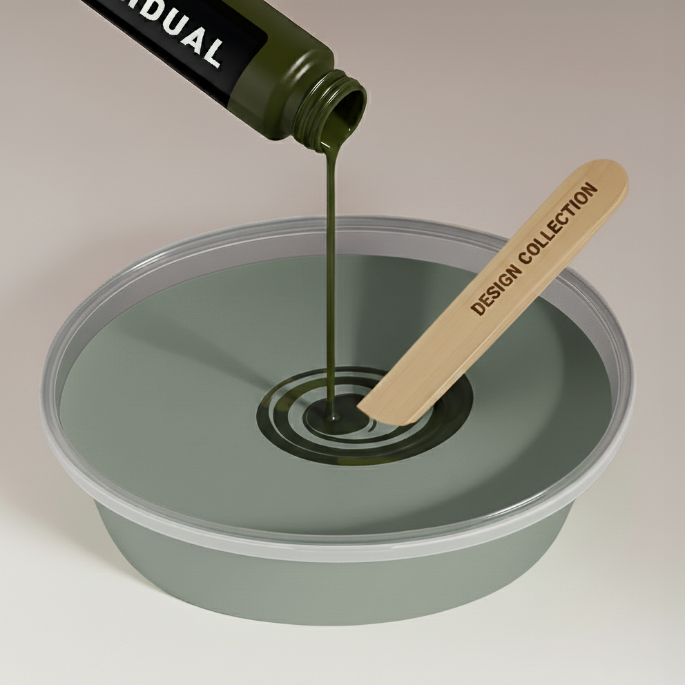 Wandfarbe Graugrün No. 646.mix Individual ( 5,25 L) edelmatt