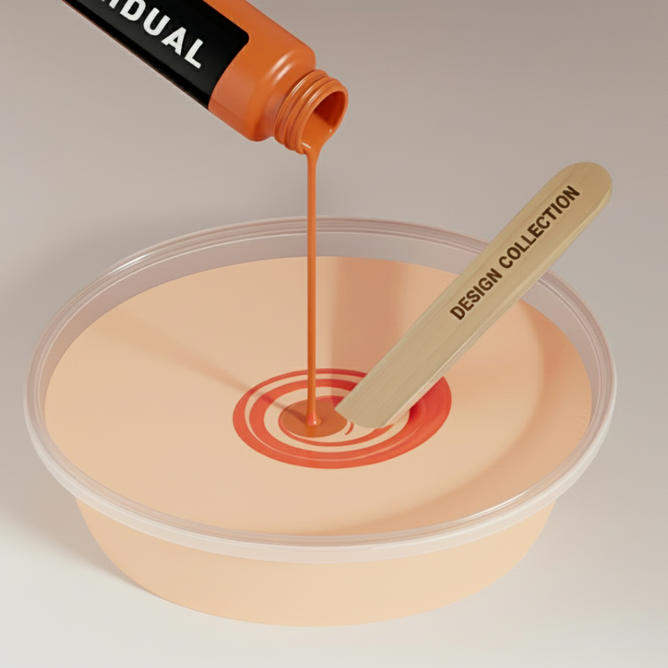 Wandfarbe helles Apricot No. 210.mix Individual ( 5,25 L) edelmatt