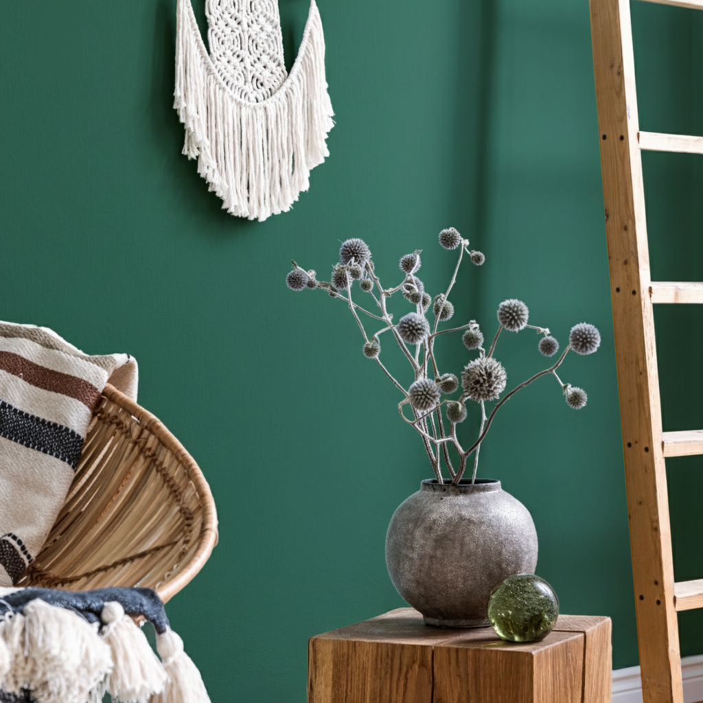 Pittura Murale Opaco Pregiato Verde Giada N° 688 Design Collection 5L