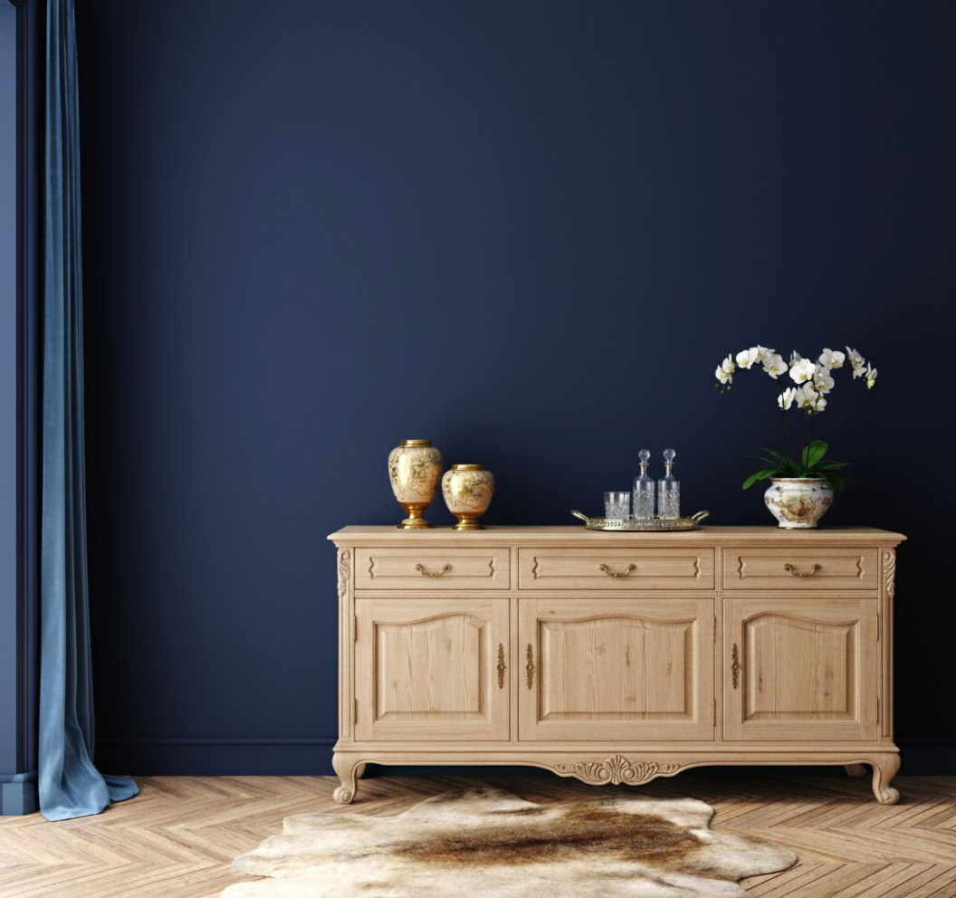 Pittura Murale Opaco Pregiato Blu Cobalto N° 590 Design Collection 5L