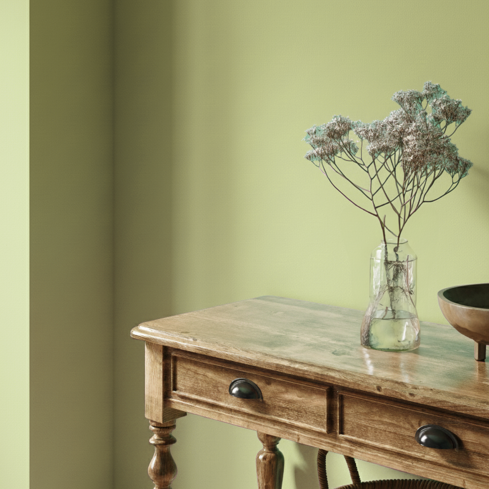 Pittura Murale Opaco Pregiato Verde Matcha Pistacchio N° 681 Design Collection 5L