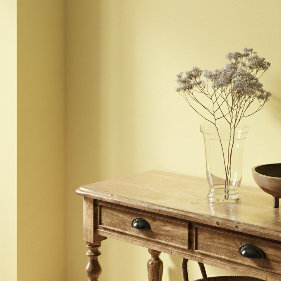 Wandfarbe Pastell Butter Lemon-Yellow No. 205.mix Individual ( 5,25 L) edelmatt