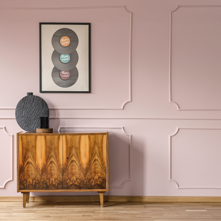 Pittura Murale Opaco Pregiato Rosa Pastello N° 411 Design Collection 5L