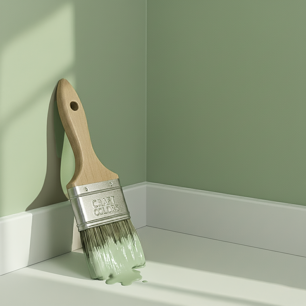 Pittura Murale Opaco Pregiato Verde Menta Pastello N° 625 Design Collection 5L