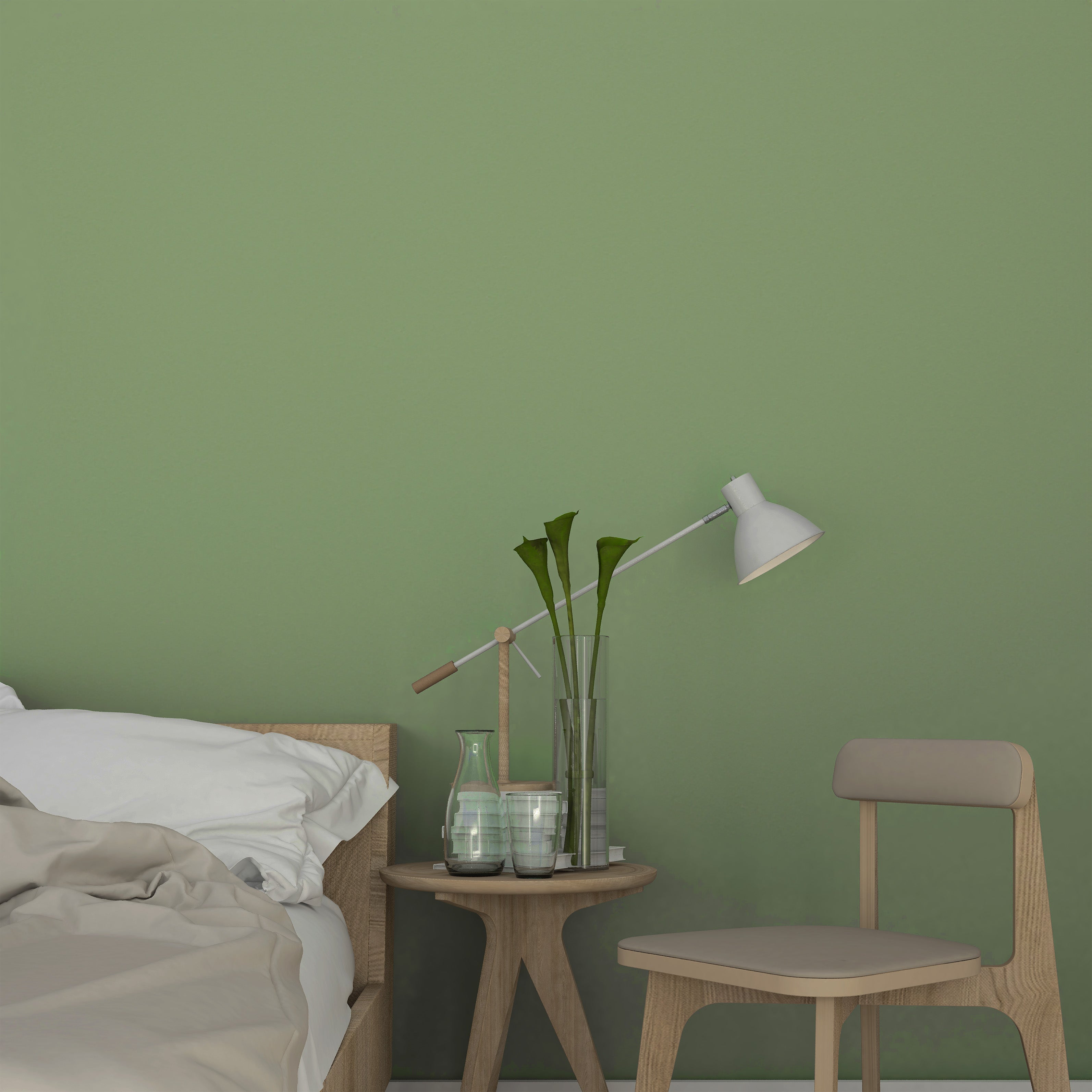 Pittura Murale Opaco Pregiato Verde Menta Pastello N° 625 Design Collection 5L