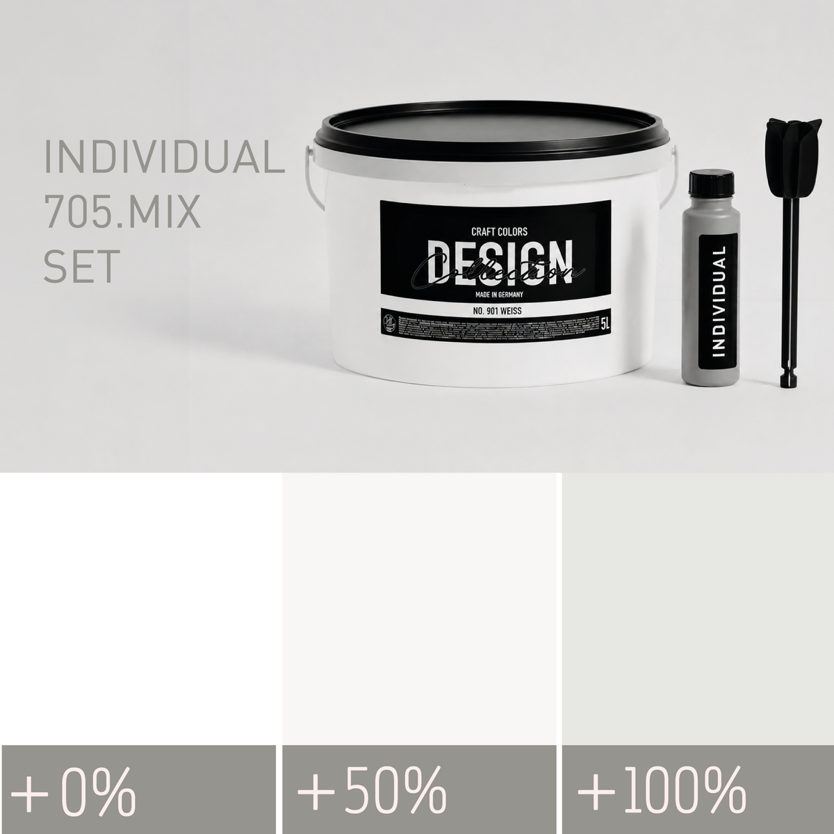 Pittura Murale Bianco Perla No. 705.mix Individual (5,25 L) Opaco pregiato