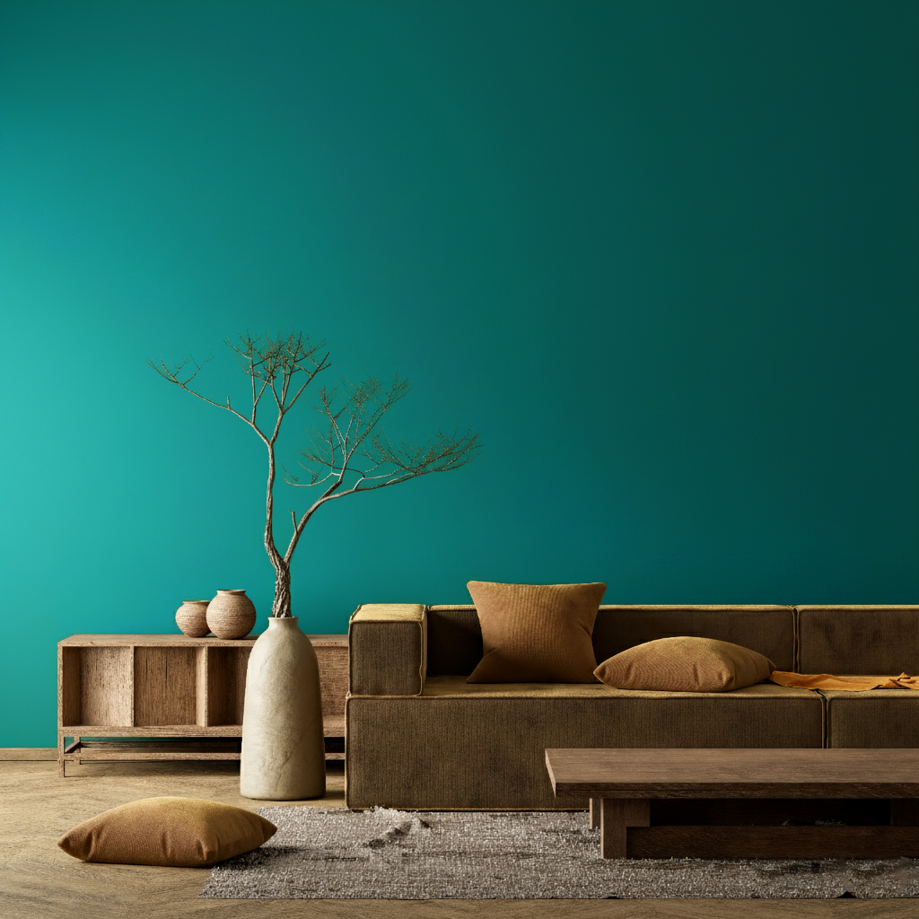 Pittura Murale Opaco Pregiato Petrolio N° 570 Design Collection 5L