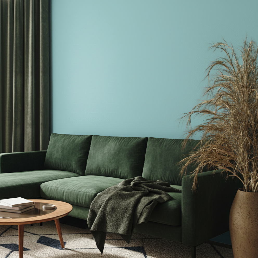 Pittura Murale Opaco Pregiato Azzurro Baby Principe N° 502 Design Collection 5L