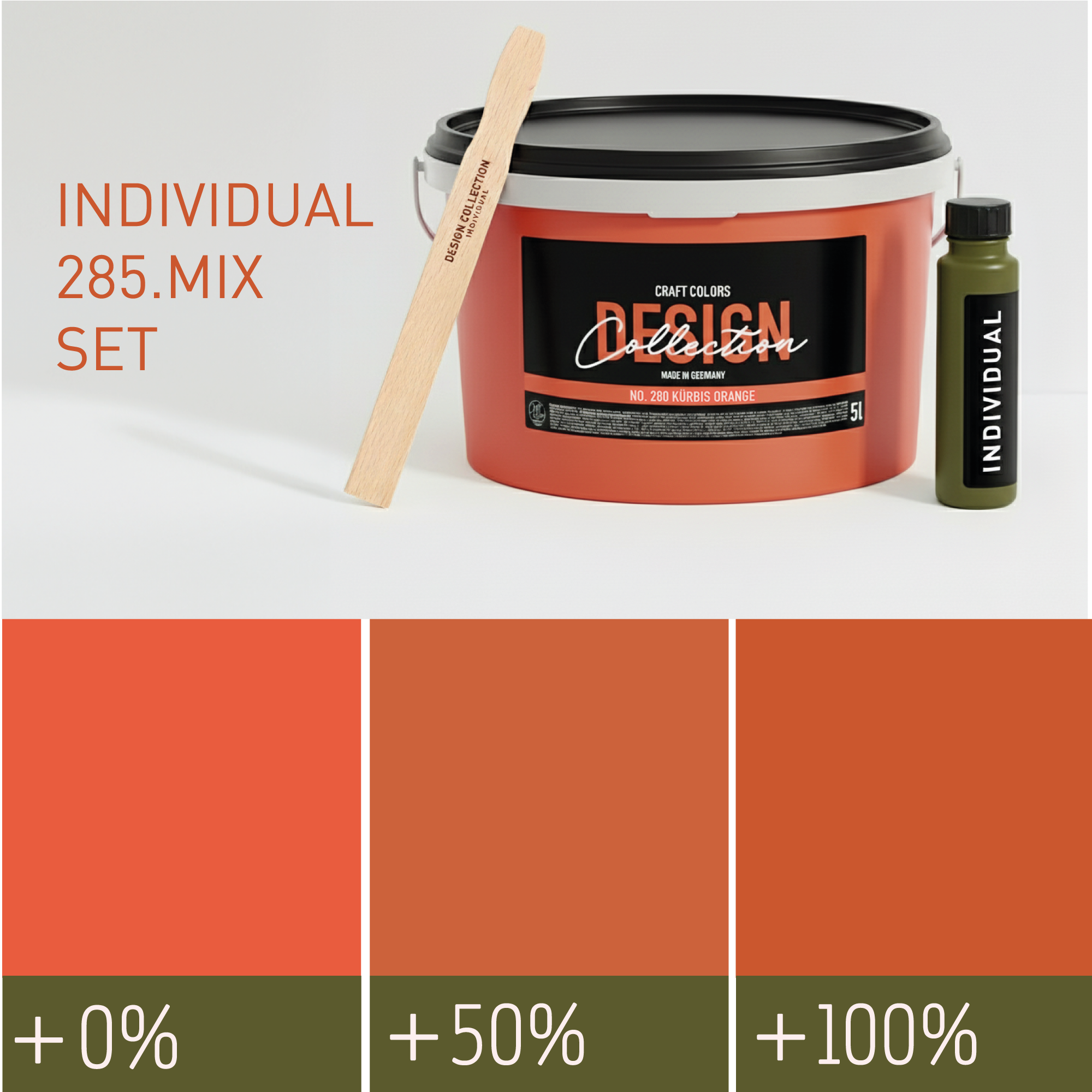 Wandfarbe Rostrot No. 285.mix Individual ( 5,25 L) edelmatt