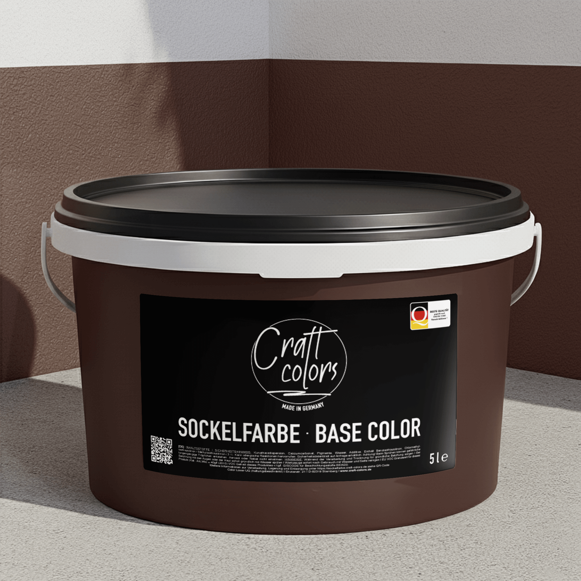 Pittura Per Zoccoli / Facciate 5L | Marrone Scuro