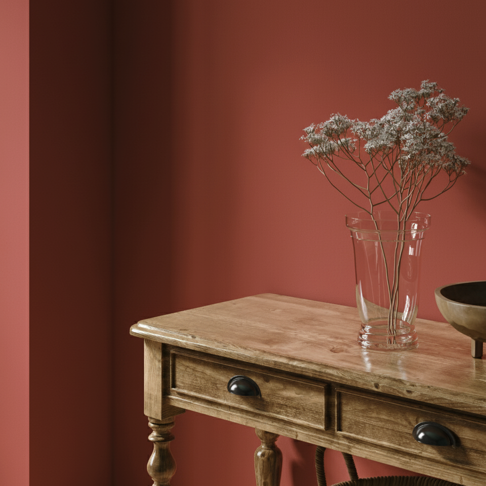 Wandfarbe Terracotta Rot No. 460 matt Strong+ Nassabriebklasse 1, ( 5L )