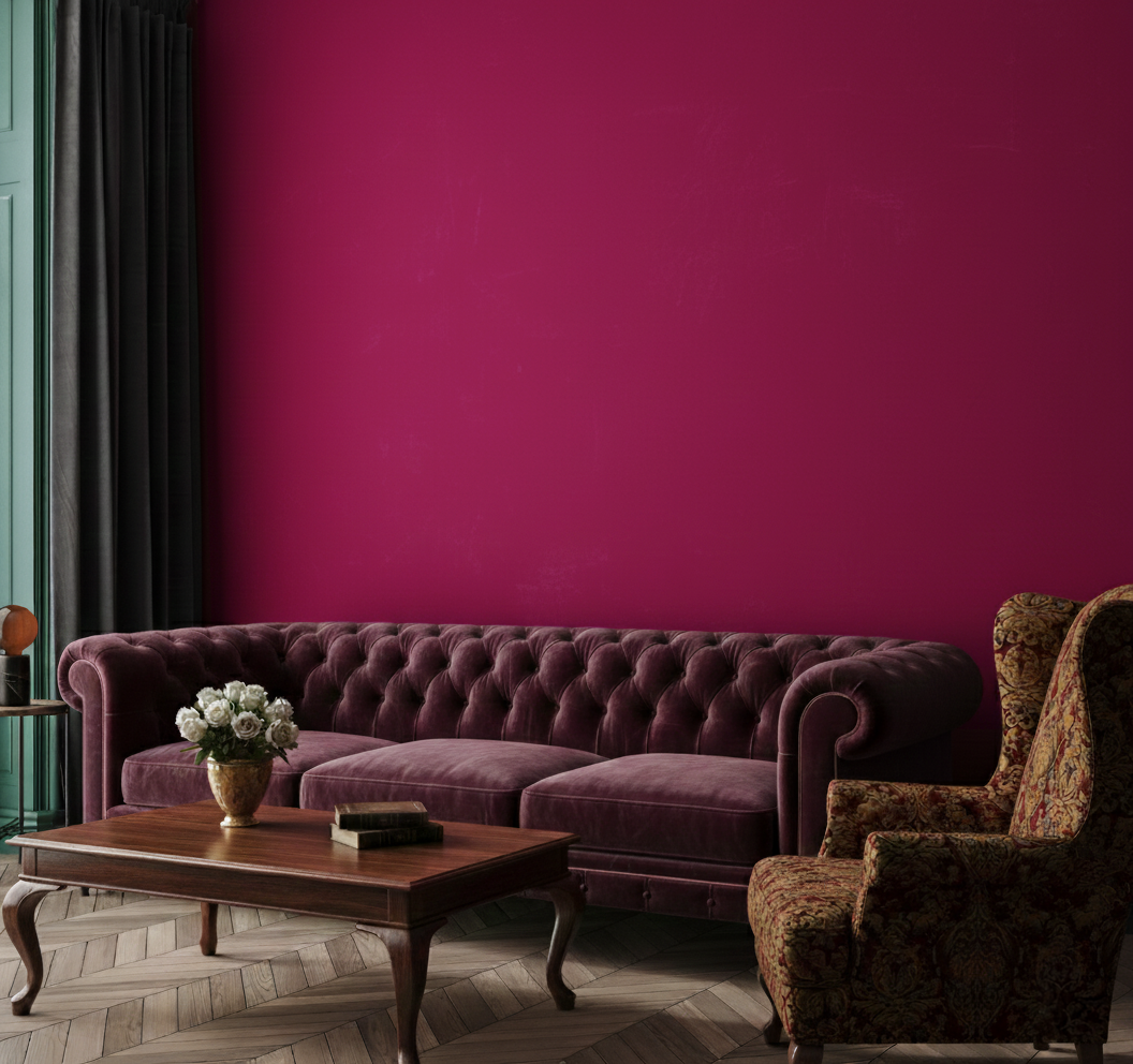 Pittura Murale Opaco Pregiato Rosso Primordiale N° 465 Design Collection 5L