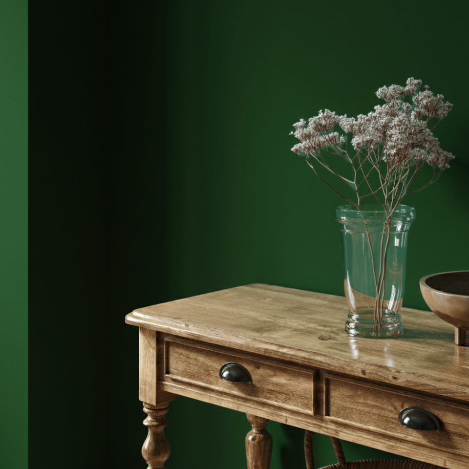 Pittura Murale Opaco Pregiato Verde Bosco N° 690 Design Collection 5L