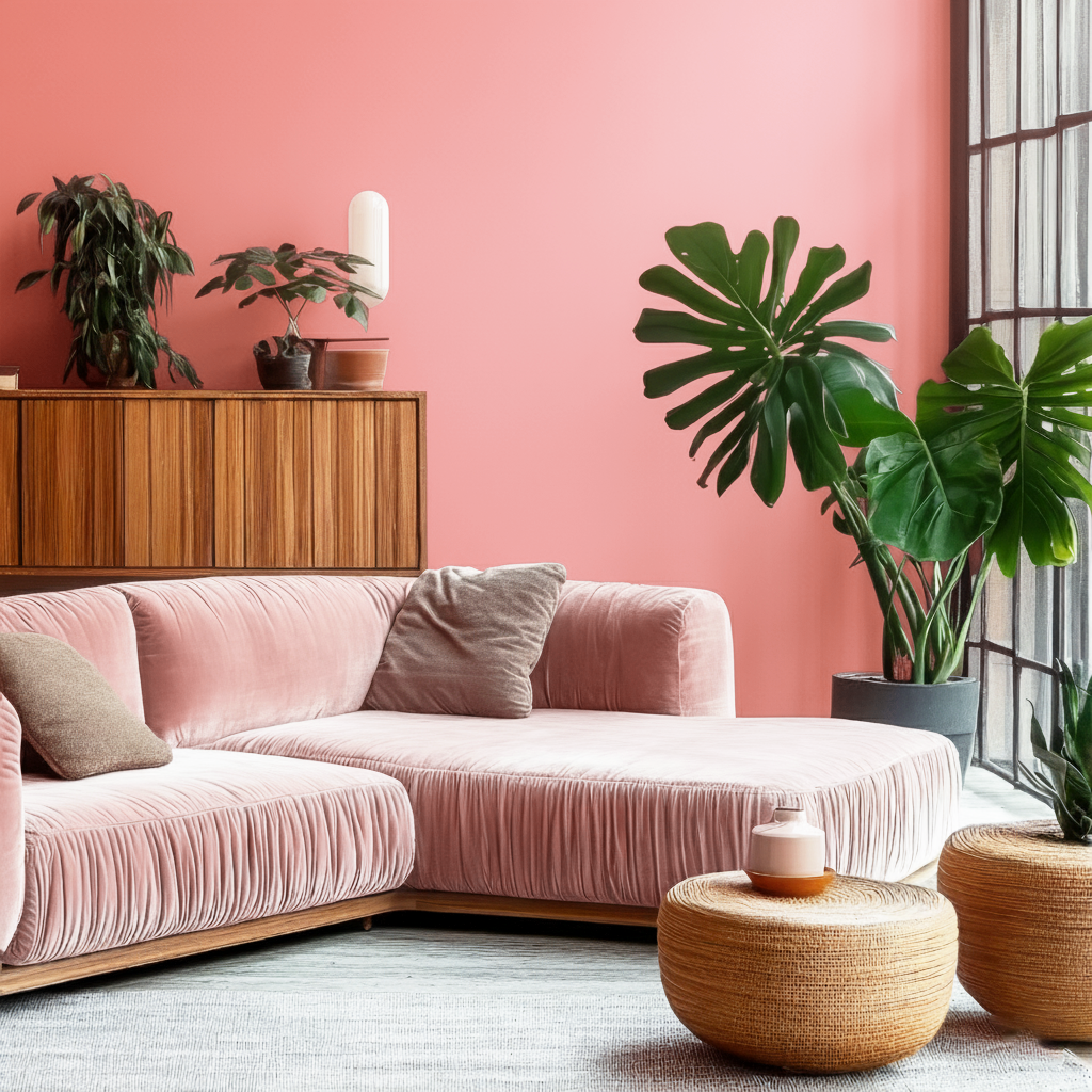 Pittura Murale Opaco Pregiato Rosa Baby Principessa N° 401 Design Collection 5L