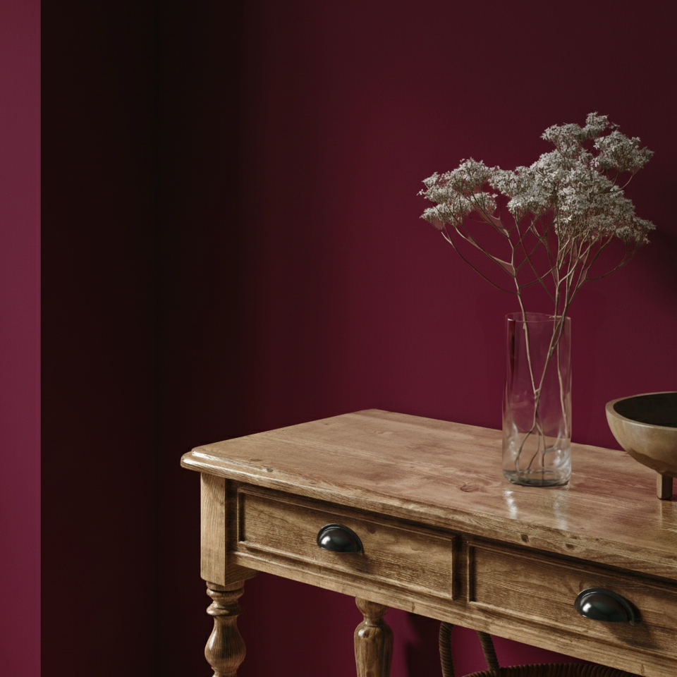 Pittura Murale Opaco Pregiato Rosso Vino N° 492 Design Collection 5L